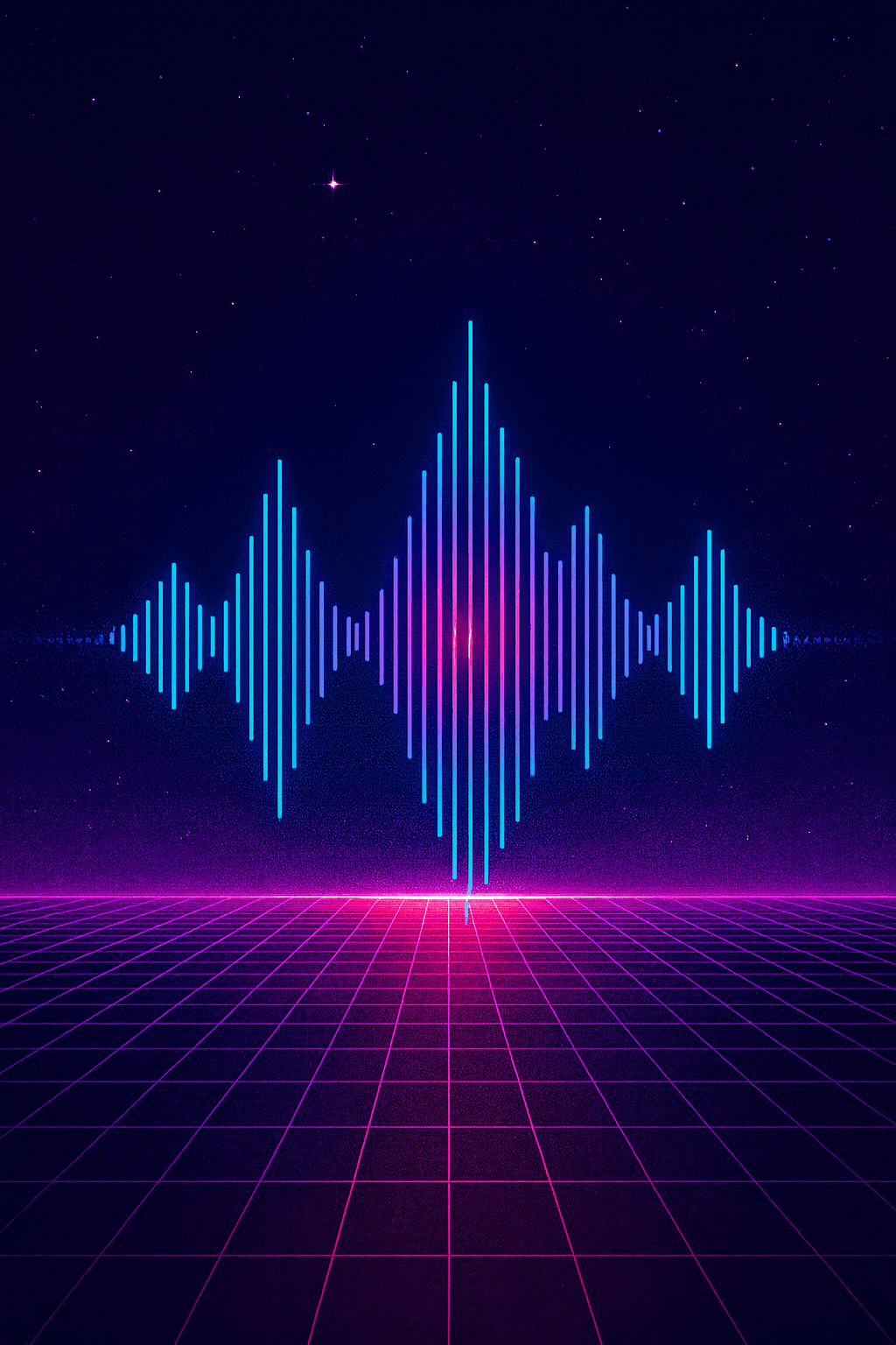 Synthwave background